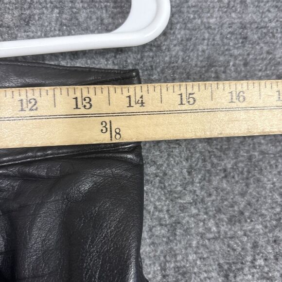 Wilson suede & Leather  Pants Womens Size 28 x 26 Black Leather Zipper ankle - Picture 4 of 12